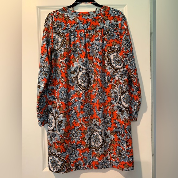 LOFT Paisley Print Shift Dress Size Small - Picture 4 of 4